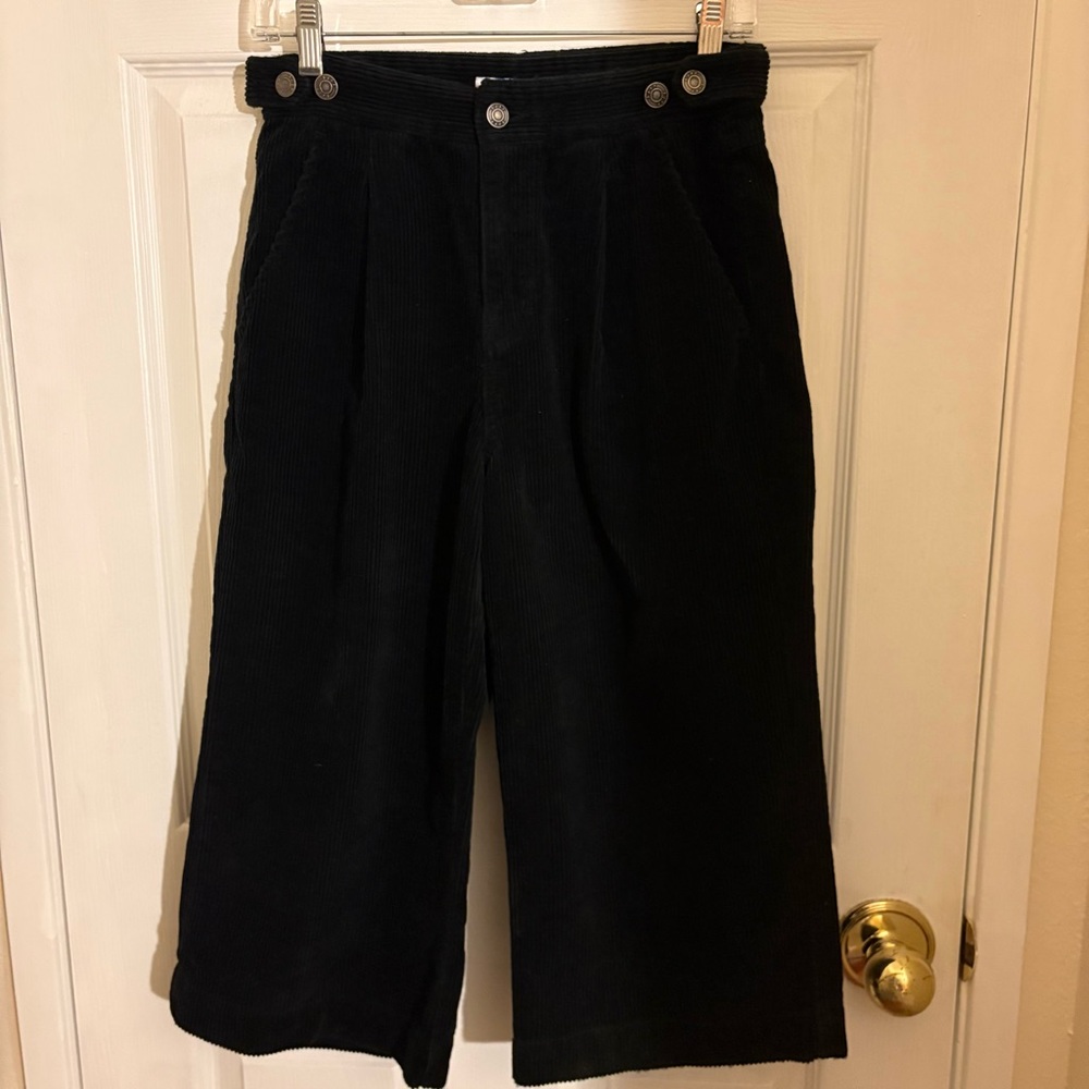 SJYP black corduroy culotte